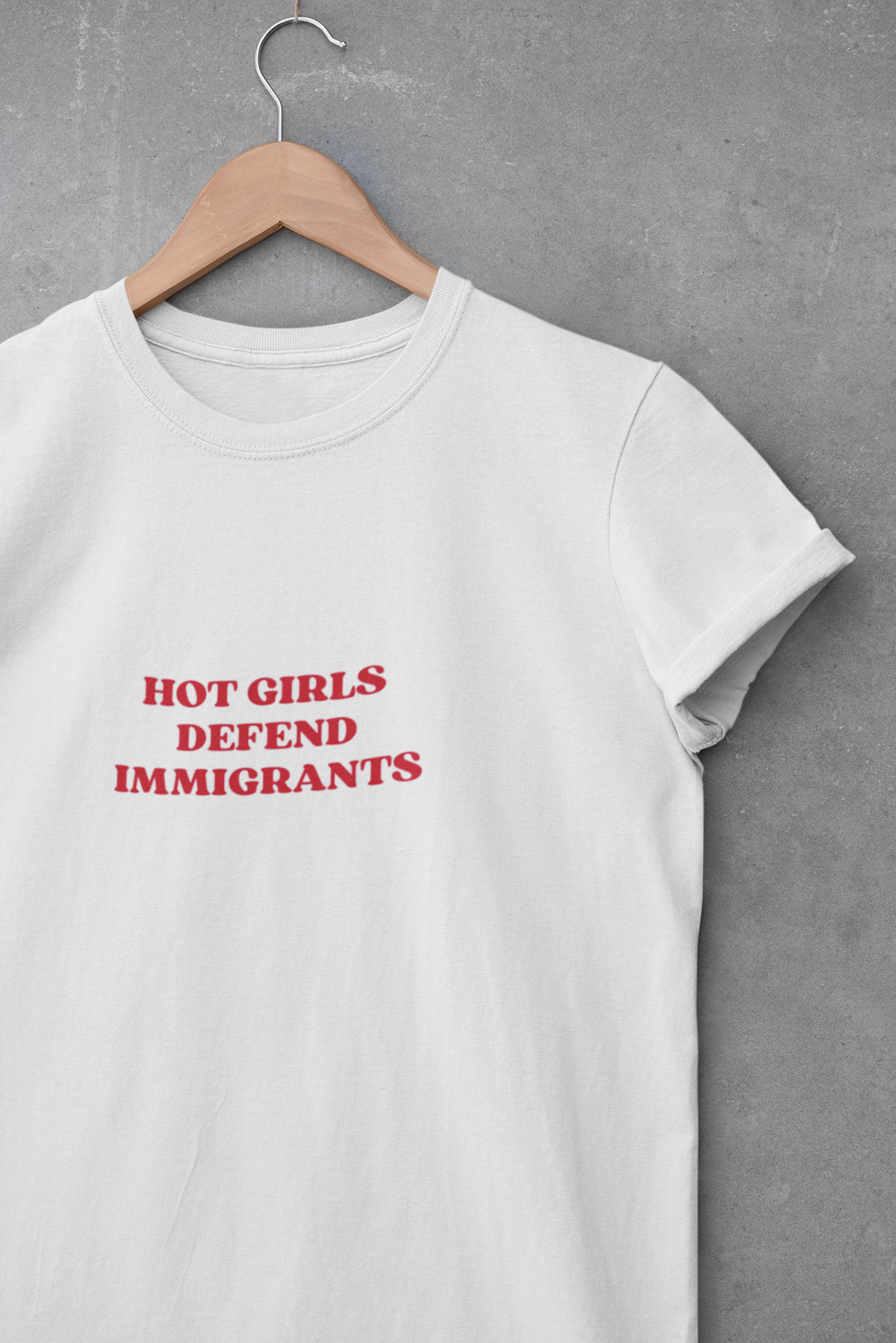 HOT GIRLS DEFEND IMMIGRANTS baby tee